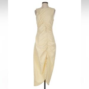 Maeve by Anthropologie Yellow Gingham Dress